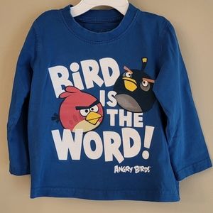 T-shirt Next Angry Birds Garçon 9-10 Ans - Bleu - Coton - Occasion Bon état